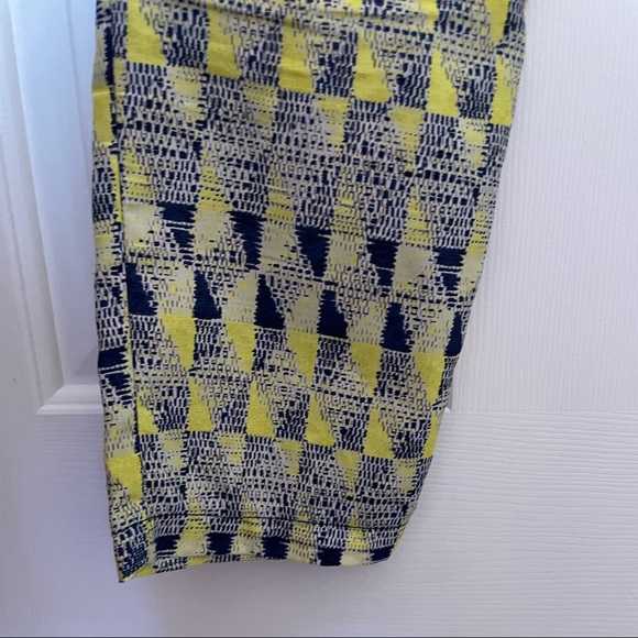 Sparkle and Fade Yellow Navy Patterned Pants - Picture 3 of 11